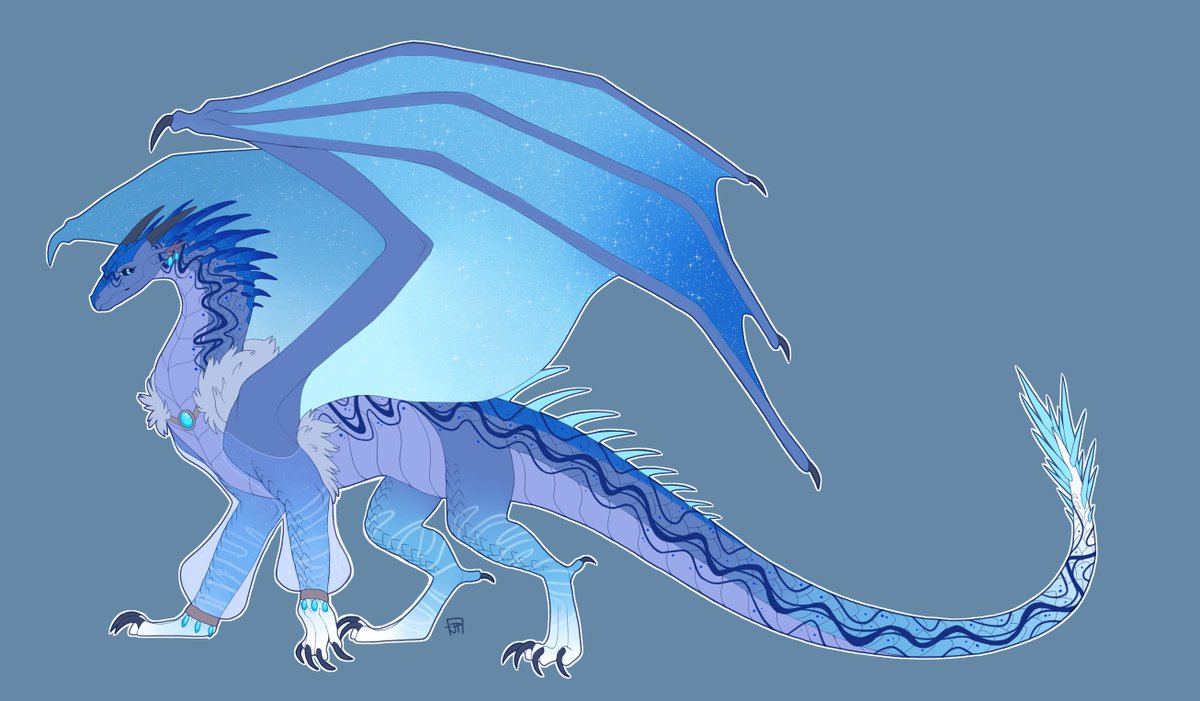 Low_Detail_'s tweet photo. art trade! (oc does not belong to me) #wingsoffire #wof #dragon #arttrade #icewing https://t.co/I41rKdD7Lr