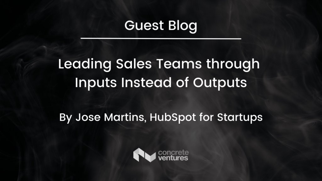 Jose Martins from HubSpot shares some tips on how sales leaders can measure performance through leading indicators as opposed to lagging indicators: bit.ly/3kFsK4k