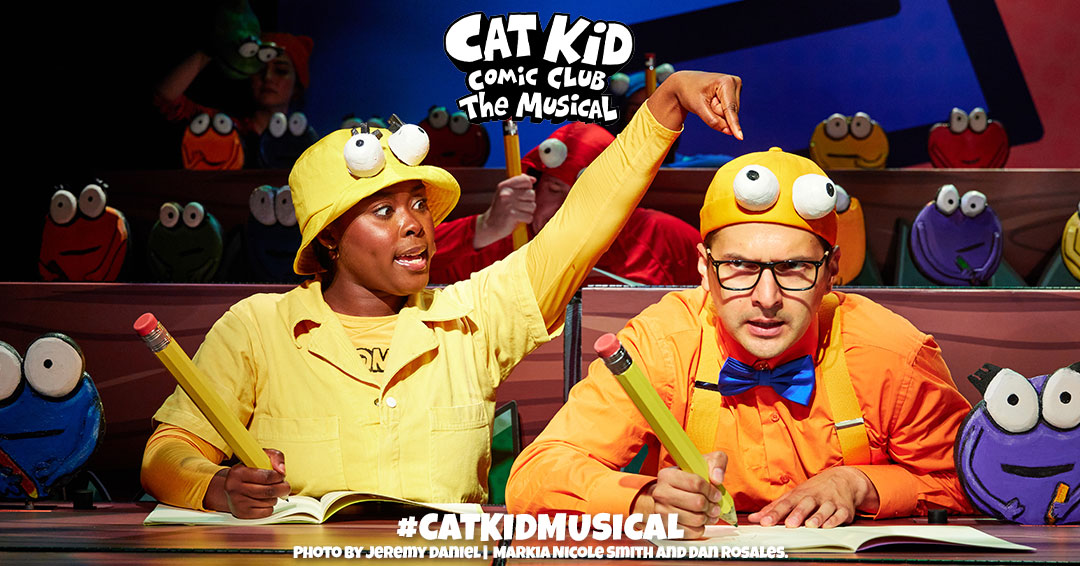 TheaterWorksUSA's tweet photo. Kick off your weekend with a 4PM Friday afternoon performance of Cat Kid Comic Club: The Musical - available every Friday through August 25! Get tickets now at https://t.co/t6JcAmA55W! #CatKidMusical https://t.co/RC50M2gKzY