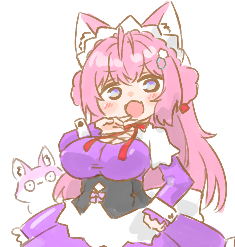 博衣こより 「レッツビギンでございます! #こよりすけっち」|ねこやまのイラスト