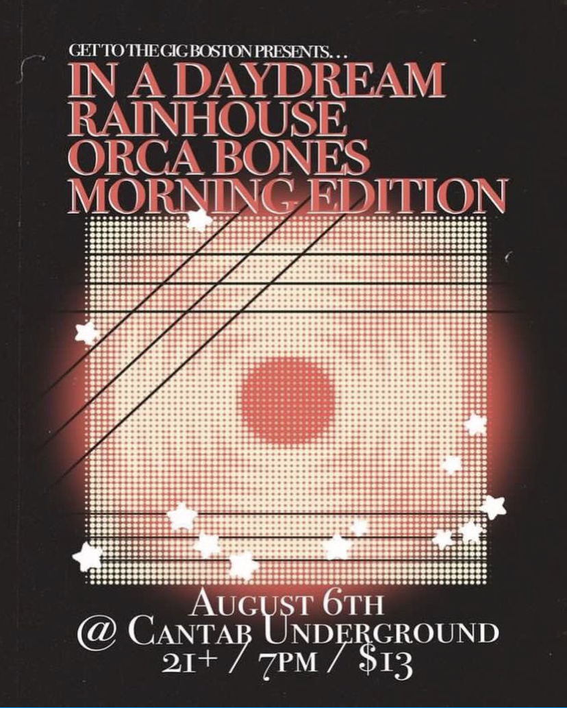 Tomorrow! <a href="/inadaydreamUSA/">in a daydream</a> Rainhouse <a href="/OrcaBones/">Orca Bones</a> &amp; Morning Edition at Cantab Underground!

Tickets still up for grabs HERE:
eventbrite.com/e/679460042277…