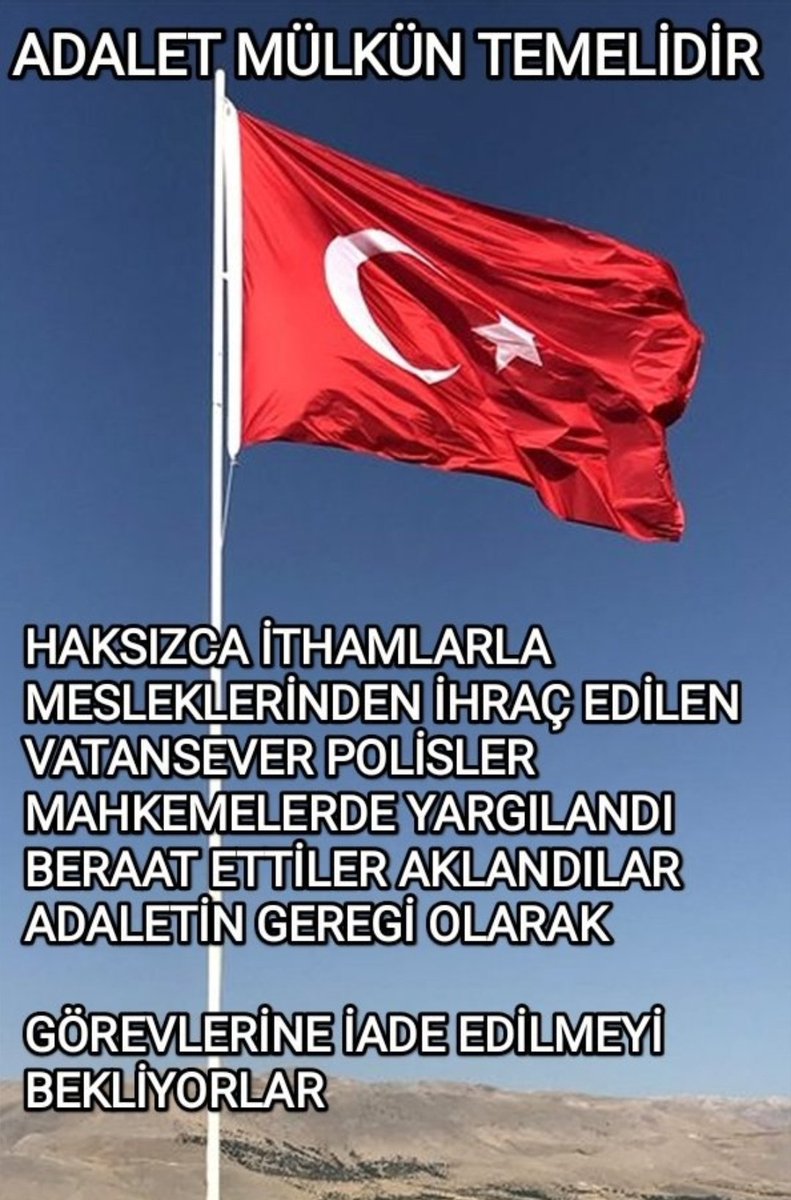 <a href="/AliYerlikaya/">Ali Yerlikaya</a> Sayın Bakanım Bereat ve takipsizlik almış binlerce POLİS sizden gelecek güzel haberleri bekliyoruz.