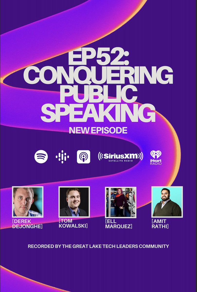 Dive into our latest episode with experts Derek DeJonghe, Ell Marquez, Amit Rahti &amp; Tom Kowalski, sharing tips to conquer public speaking fears &amp; mentoring for success.
Link to episode:
hubs.ly/Q01-5dX00

🎧 #TechTalk #PublicSpeaking #EmpowerYourVoice