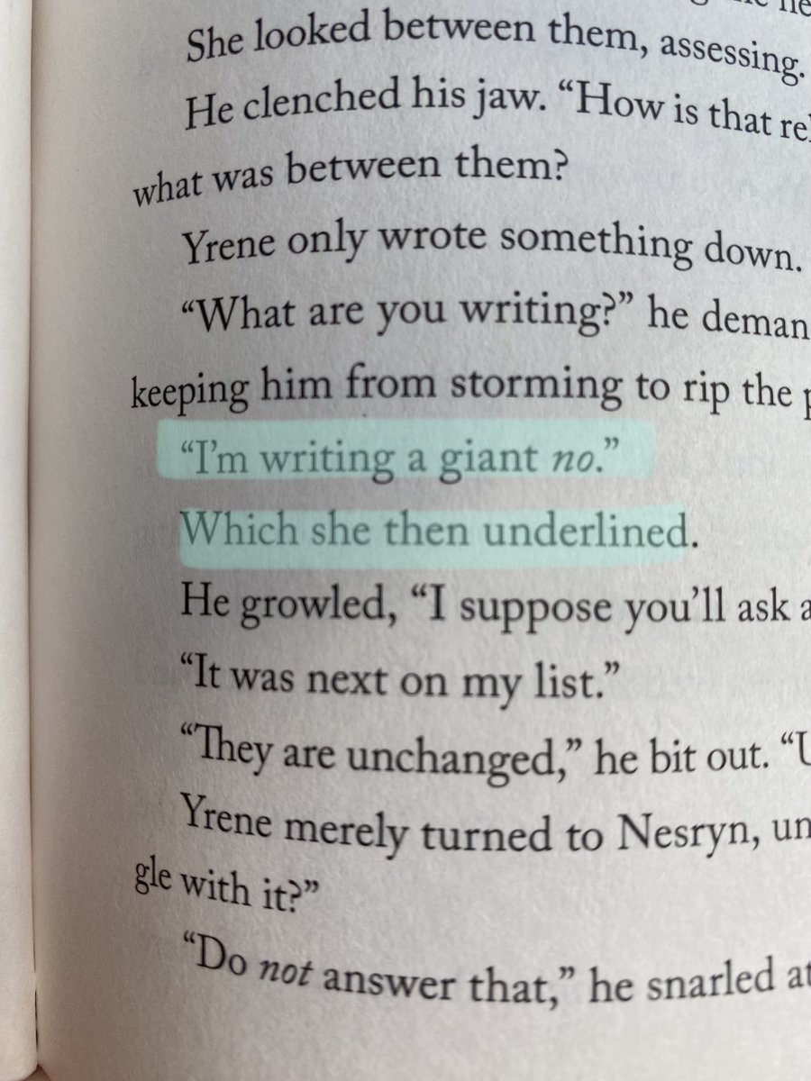 Ok this one made me giggle out loud. Yrene is iconic and I’m only on page 61. AHAHA! #towerofdawn #sjm #throneofglass #acotar