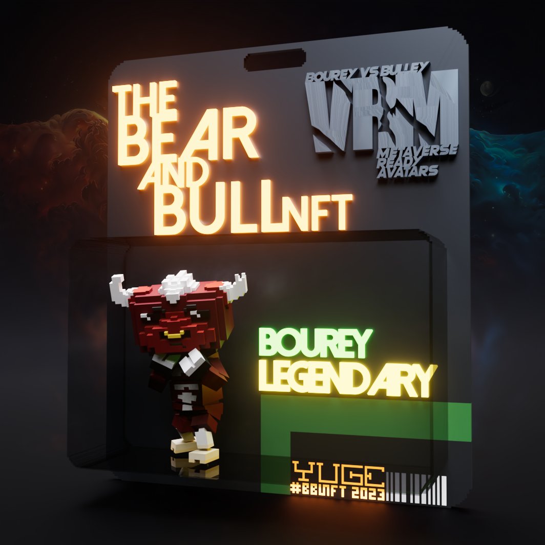 How many are collecting the #Bourverse VRM Trading cards and not only the Avatars?

$1000 ETH Bourey vs Bulley: Bourverse Holder GA +++
 
$100 ETH off of this tweet. Winners will be drawn on Sunday.

✅Like, RT, Tag Friends
✅Follow Me + <a href="/bearandbullnft/">The Bear And Bull NFT</a>