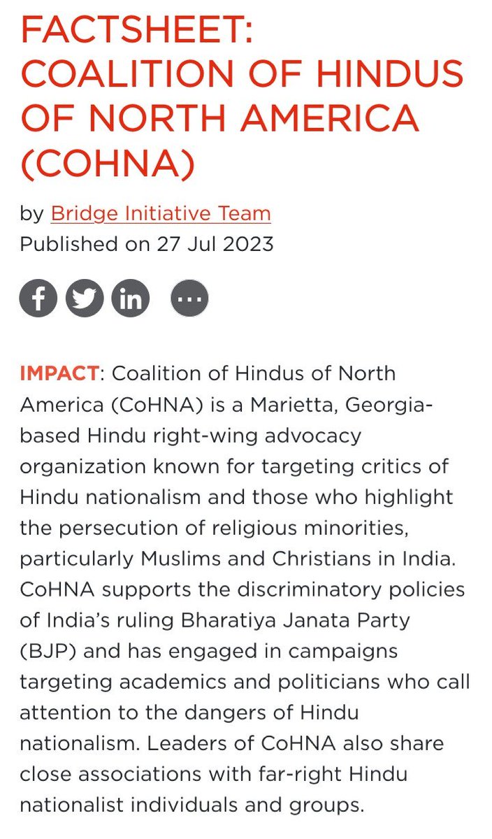 hate_stopper's tweet photo. Why is Chandra Arya, a @liberal_party MP promoting a Hindu right-wing organization COHNA known for harassing academics and activists who criticize Hindutva extremism? Arya's ties with BJP/VHP/RSS must be probed. 
cc:@nccm @HMcPhersonMP @AudreyTruschke https://t.co/vAuWIDwlFx