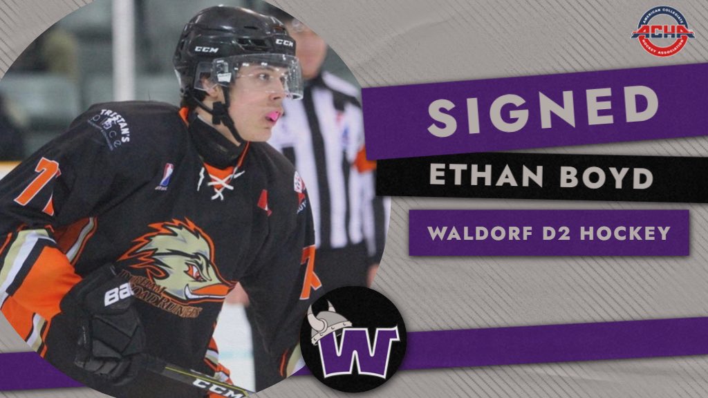 WaldorfD2Hockey's tweet photo. Welcome to the Warrior family, Ethan Boyd! #GoWarriors https://t.co/RObUKjpKUd