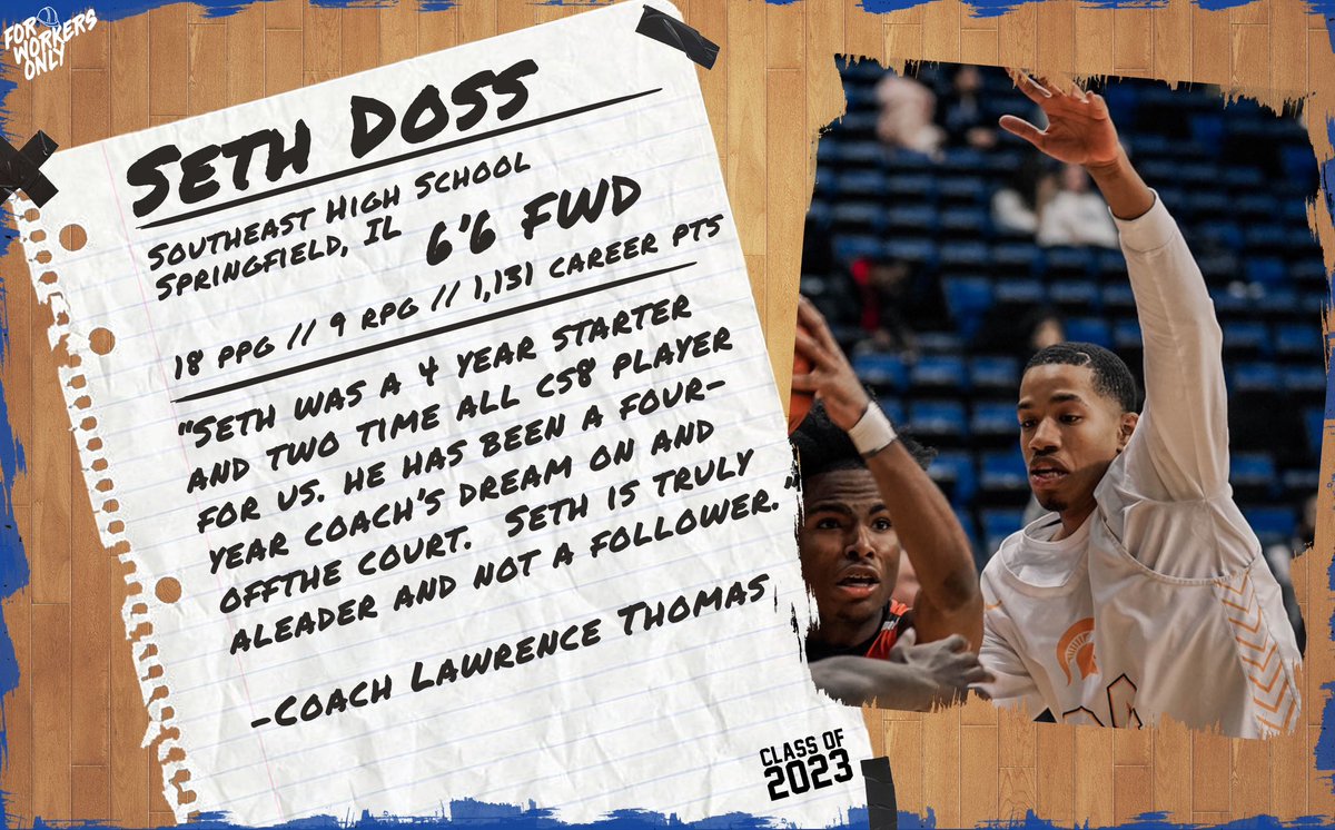 Next up is Seth Doss!

Seth was a 4 year starter at Southeast HS, a 2x All Central State 8 selection, and a 3rd team 3A All State selection!

🔵⚪️

#6W
#ICVE