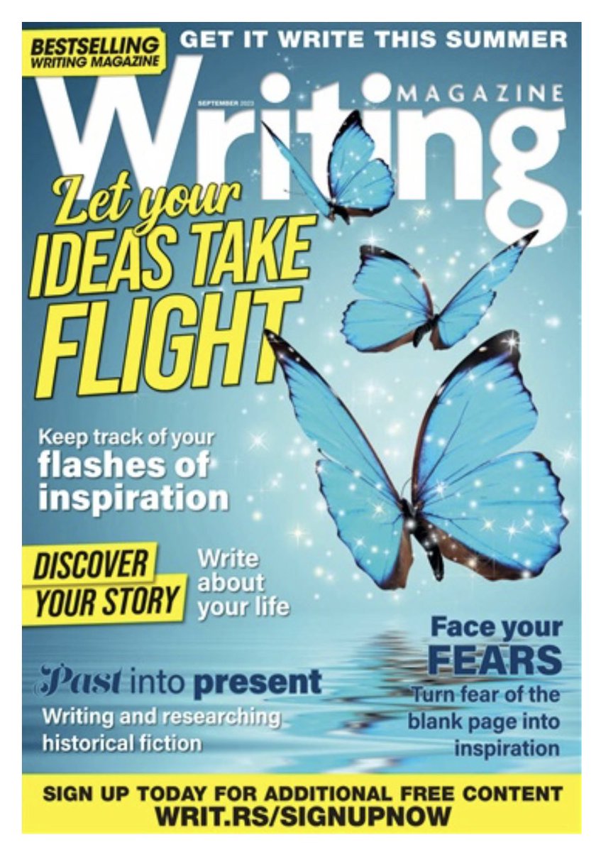 Great article in writing magazine this month by @DrRKnightley about facing your fear of the blank page. Fun tips to create new ideas. Will definitely be trying these! @WritingMagazine