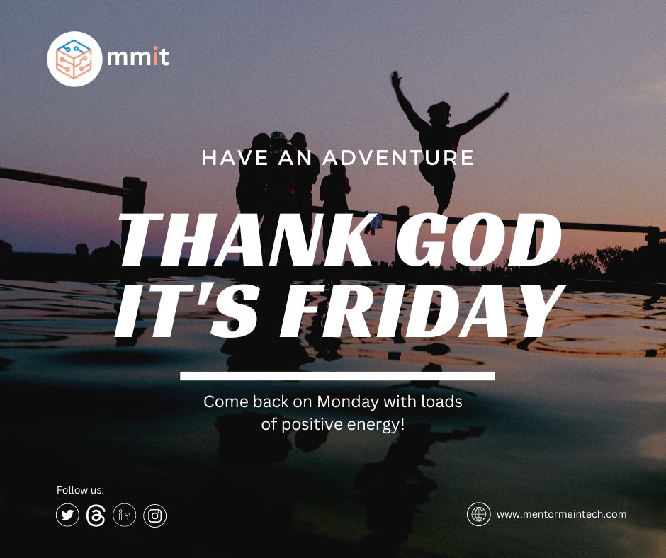 mentormeintech's tweet image. What&apos;s the week Without the weekend💃?
Let&apos;s take time to relieve the week stress and get ready for the next week🔥😊.

#tgif #tech #techfriday #techmentor #team #weekend #itistheweekend  #techstartup #RIPTwitter #BBNaija