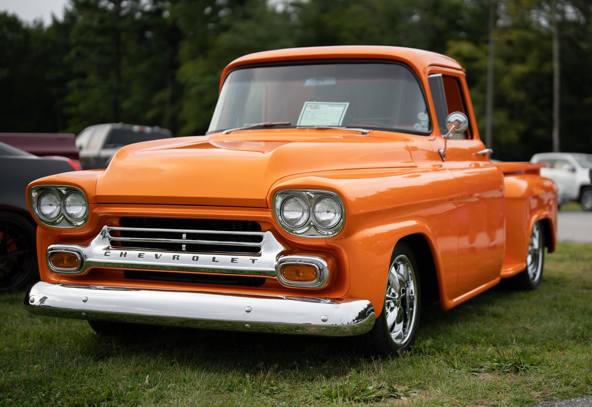 NorbrookFarm's tweet photo. Last night we had our biggest Cruise Night ever, 70+ vehicles, many we’d never seen before. Congratulations to Bob Bernabucci from Unionville, his “over the top” 1959 Chevy Apache truck took top honors.

Thanks to all who helped put it on and attended.

https://t.co/Jnc1i9jhDL https://t.co/ZrUKEqQACR