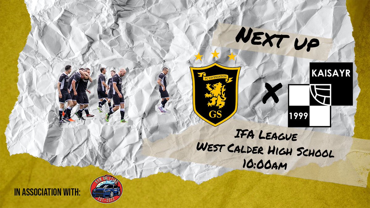 LiviGS's tweet photo. We welcome @KaisAyr tomorrow morning at West Calder High for our third game of the season.

Then onto the Tony Mac for @LiviFCOfficial v @AberdeenFC 

🤜🐑 https://t.co/DjS1Ejtrhf