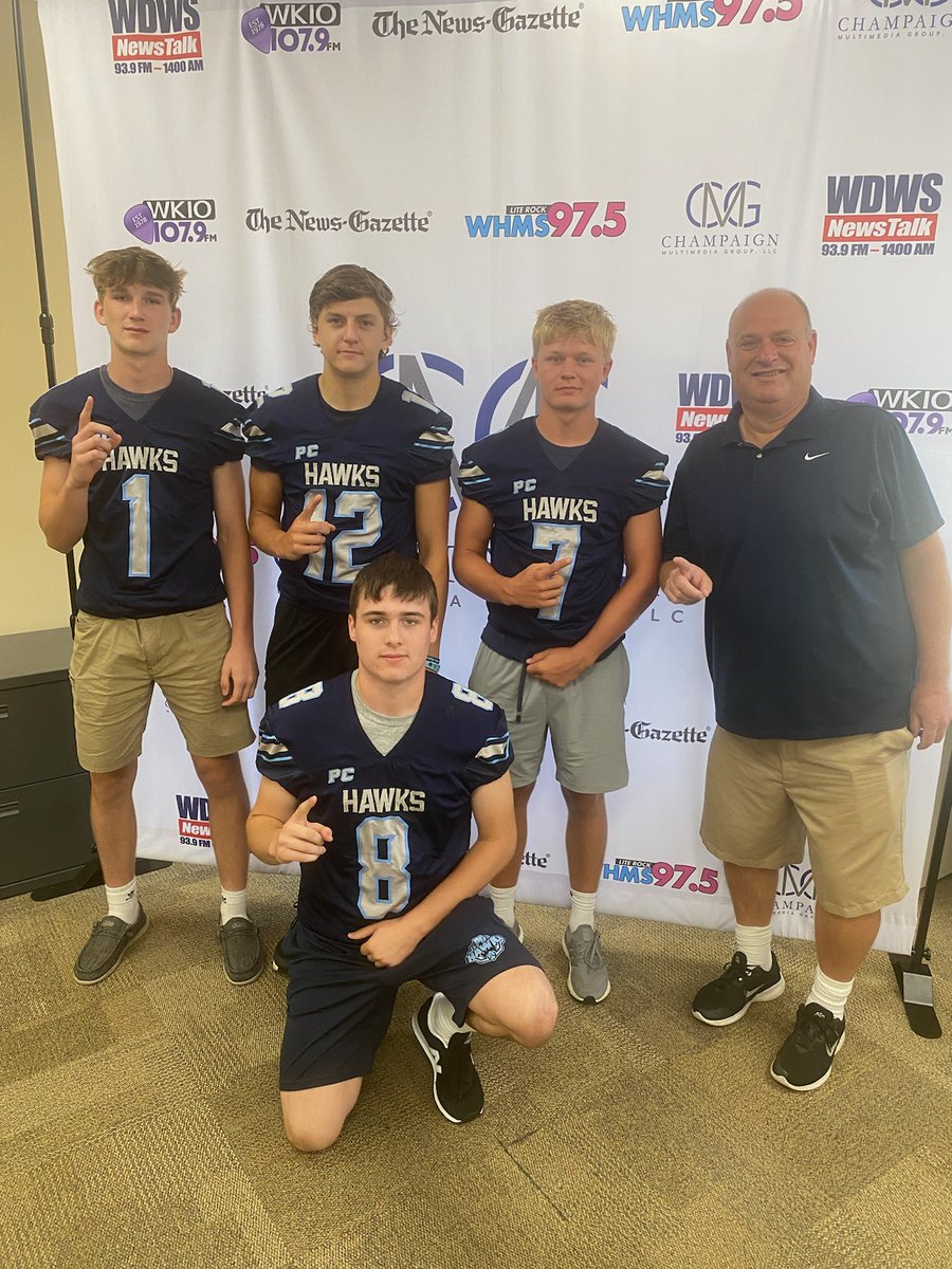 Thanks <a href="/PCHS_Hawks/">Prairie Central High School</a> for stopping by to talk football. Can't wait to read about the Hawks in our upcoming special section