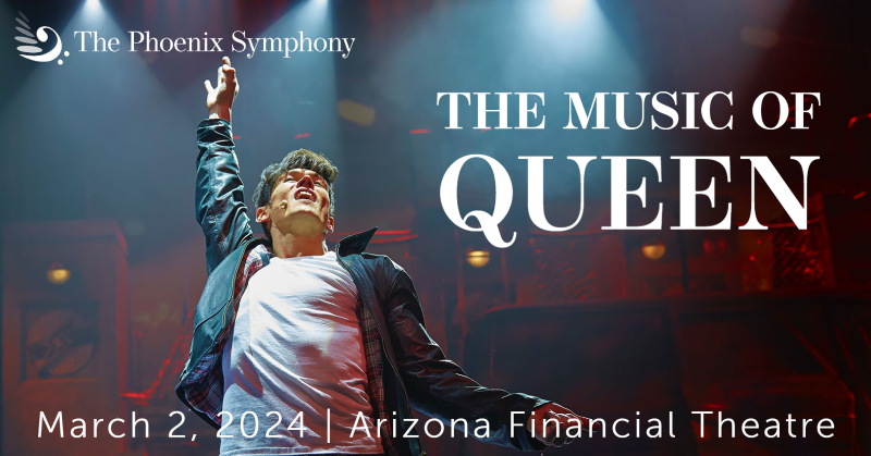 JUST ANNOUNCED! 🎻 The @PhoenixSymphony is bringing #TheMusicofQueen to Arizona Financial Theatre on Saturday, March 2, 2024! 🎟️ Tickets are ON SALE NOW: livemu.sc/3DIedej