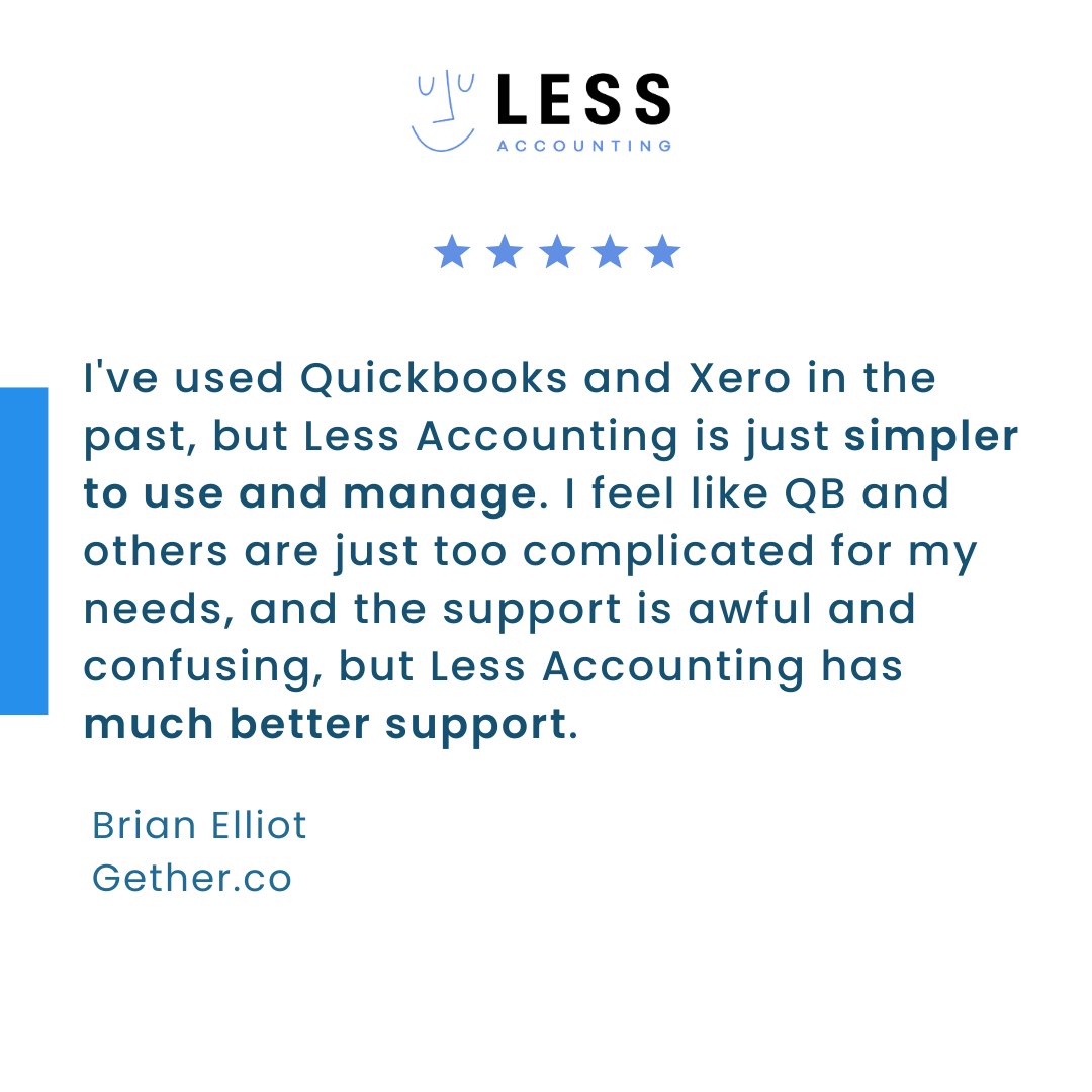 LessAccounting's tweet image. 🌟 Proud to be the less stressful, less complex, less intimidating choice for small business owners everywhere! 🌟

Get the support and tools you need to successfully manage your own books or pass it on to our bookkeeping pros. 

#accountingsoftware #accountingtools