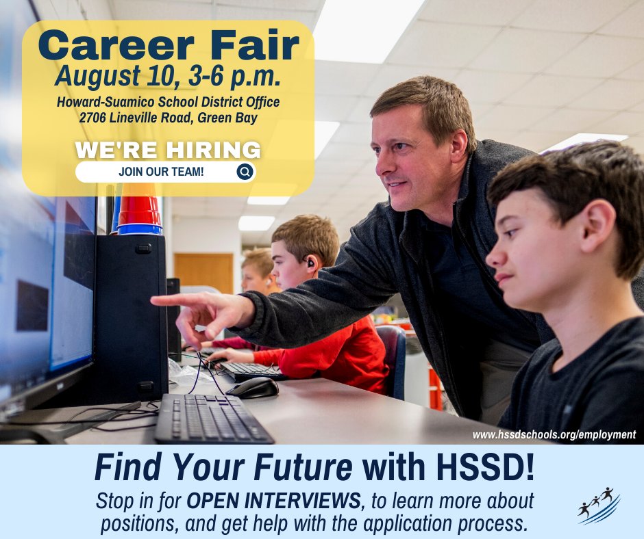 Join our team! ⭐ HSSD is hosting a Career Fair on August 10 from 3 p.m. - 6 p.m. Stop in for open interviews, learn more about open positions, and get help with the application process. Find your future with HSSD! 💙