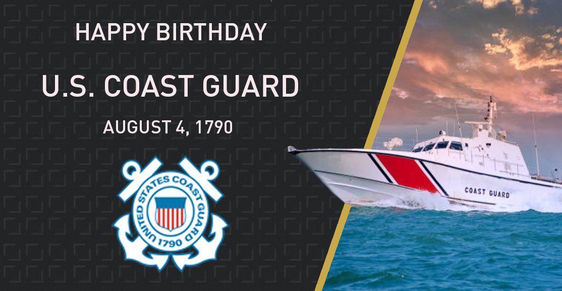 sparkgov's tweet photo. Happy Birthday, United States Coast Guard! Today, we pay tribute to the bravery, courage, discipline, and unwavering commitment demonstrated by the exceptional individuals serving in the United States Coast Guard. Thank you for keeping our shores safe. https://t.co/0SqFJfaJDw