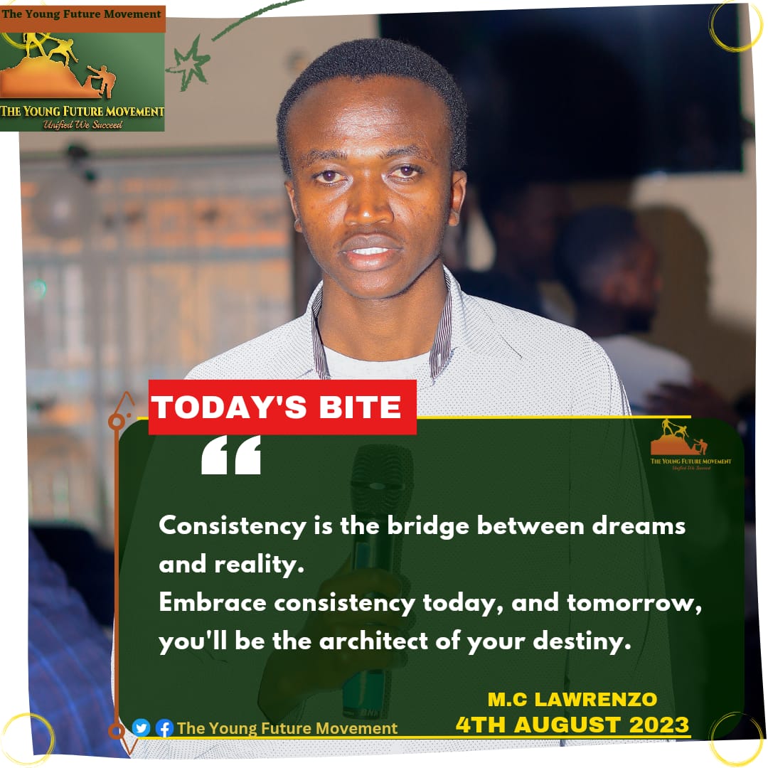The_YoungFuture's tweet photo. Inspirational wisdom from @lawrenzo_tv on staying consistent
#TheYoungFuture https://t.co/I2k0DvRgvI