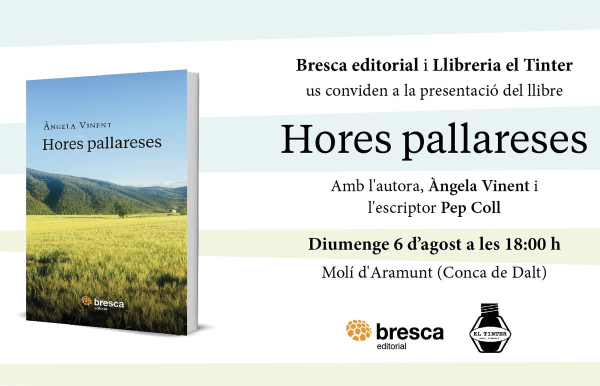 TinterEl's tweet image. Aquest diumenge serem a Aramunt, a la presentació d’’Hores pallareses’, d’Àngela Vinent. Us hi esperem! #presentació #llibre #horespallareses #aramunt #pallarsjussà #pallars #pirineu