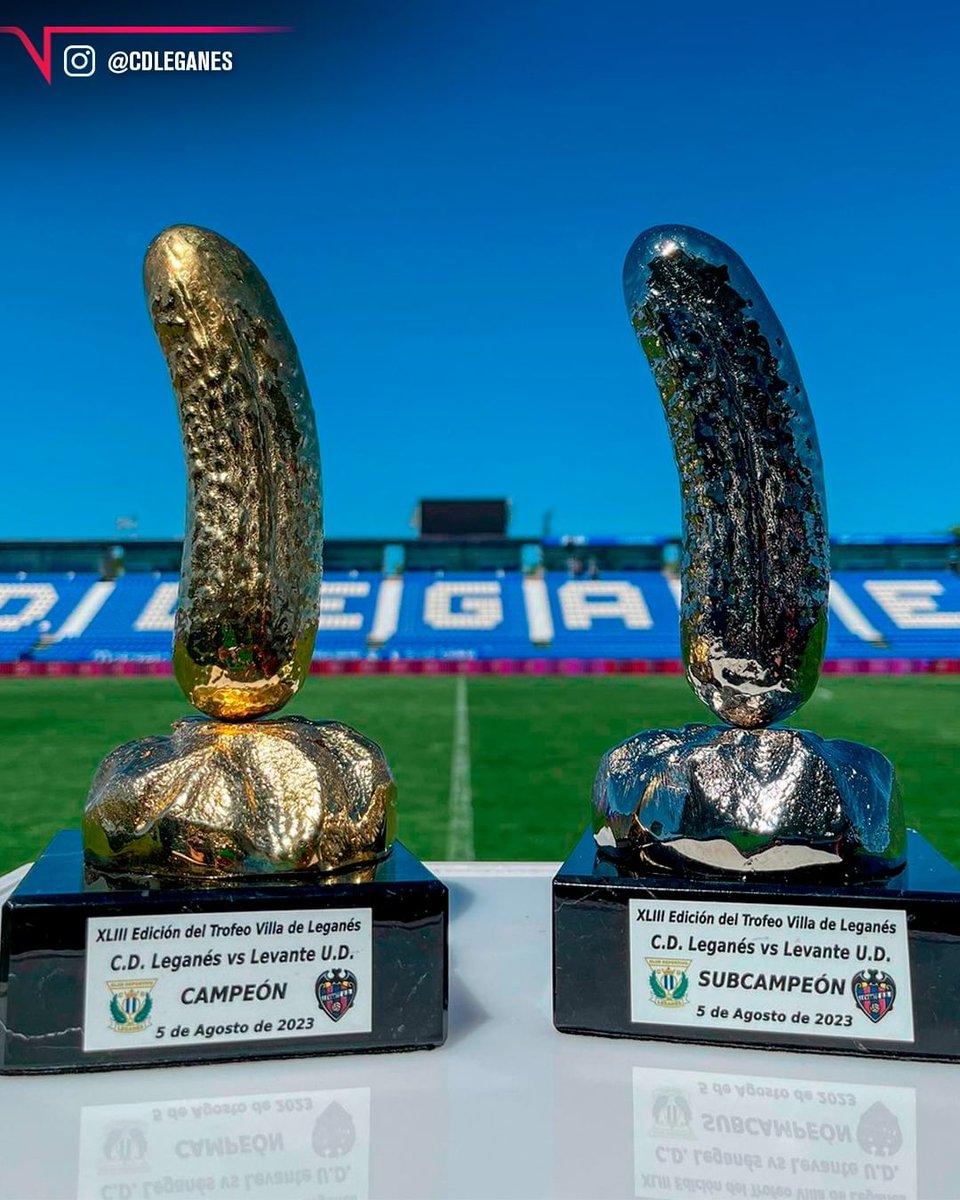 TNTSportsAR's tweet photo. LEGANÉS Y LEVANTE VAN POR EL 🥒 DE 🪙

Este trofeo amistoso se disputa todos los años y enfrenta a ambos clubes, en busca del Pepino de Oro. https://t.co/vTBodF70ST