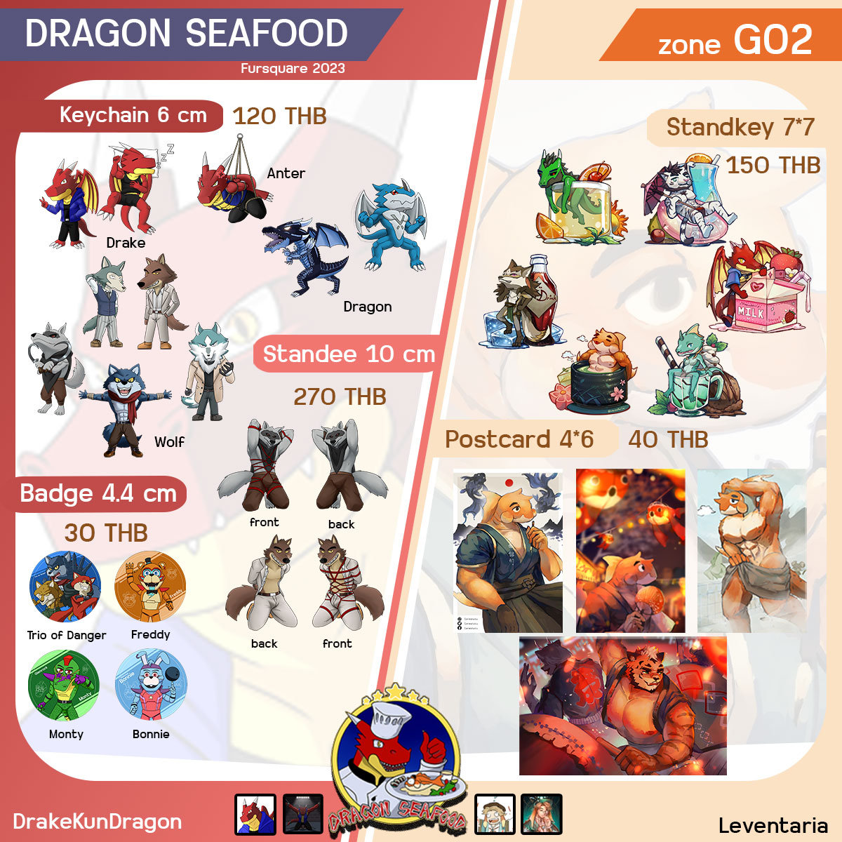 DrakeDragonKun's tweet photo. เย้ๆ ออกบูธ Fursquare 2023 ครั้งแรก!

Yay! It's my first Fursquare 2023 booth! (Thailand)
Who came to Fursquare my booth G02 XD
September 2, 2023

The left is mine (Drake Dragon) l The right is Goldfish (Levetaria)

@leventaria
@QingChe72217752
@DragonAnter
#Fursquare2023 https://t.co/scV1qghdxF