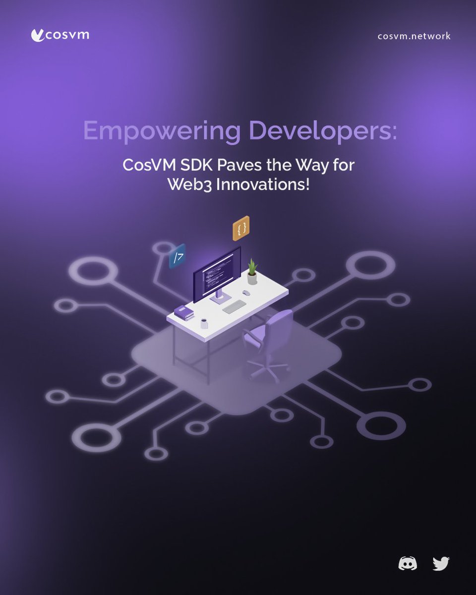 🚀 Unlock the Future of Web3 with #CosVM SDK! 🌐💻 #EmpoweringDevelopers #Web3Innovation #CosmosSDK #web3community #blockchaintechnology #DeFi
