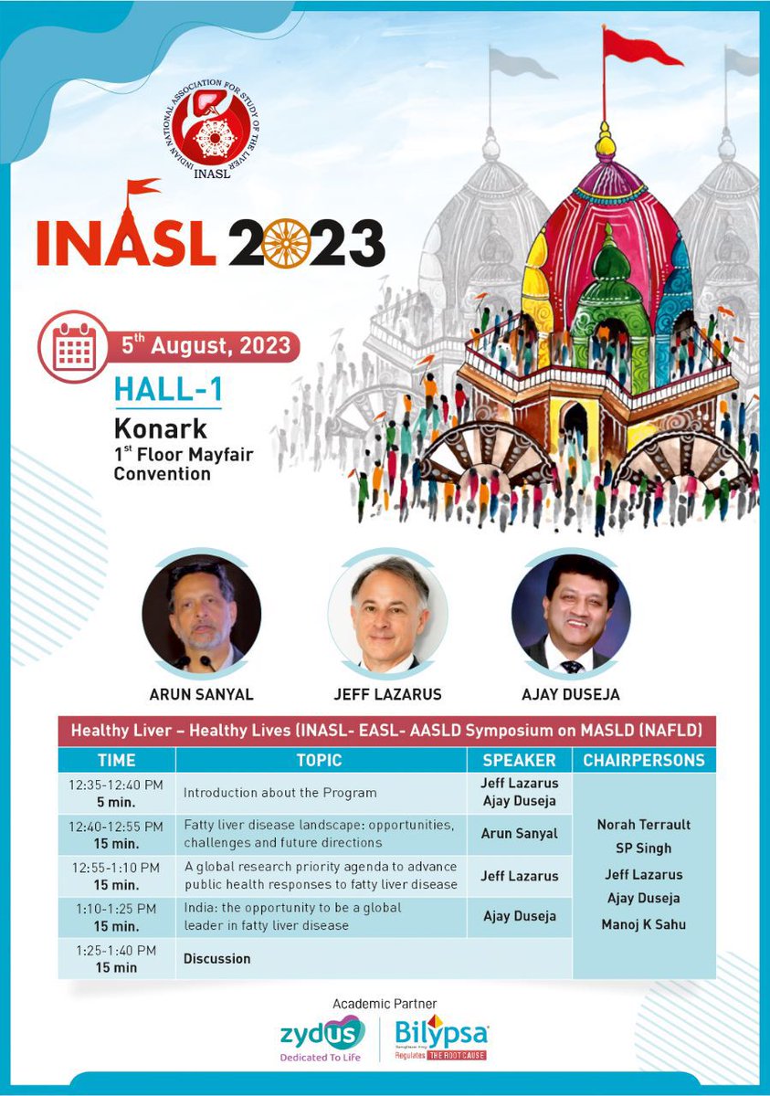 NASH24x7 (@nash24x7) on Twitter photo Join us tom 12.30 pm onwards at Konark Hall for the INASL EASL - AASLD NASH symposium
<a href="/INASL_Liver/">INASL</a> <a href="/ajay_duseja/">Ajay Duseja</a> <a href="/JVLazarus/">Jeffrey V. Lazarus</a> <a href="/AASLDtweets/">AASLD</a> <a href="/norahterrault/">Norah Terrault</a> <a href="/shivaramsingh/">Shivaram P Singh</a> <a href="/EASLnews/">EASLnews</a> Join us tom 12.30 pm onwards at Konark Hall for the INASL EASL - AASLD NASH symposium
<a href="/INASL_Liver/">INASL</a> <a href="/ajay_duseja/">Ajay Duseja</a> <a href="/JVLazarus/">Jeffrey V. Lazarus</a> <a href="/AASLDtweets/">AASLD</a> <a href="/norahterrault/">Norah Terrault</a> <a href="/shivaramsingh/">Shivaram P Singh</a> <a href="/EASLnews/">EASLnews</a>