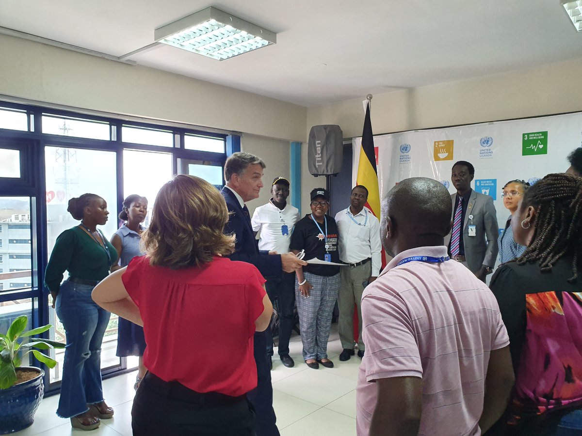 UNinUganda's tweet photo. Pictorial: Mr. Christian Saunders, the United Nations Under Secretary General (USG) and Special Coordinator for Sexual Exploitation and Abuse meeting with the Prevention of Sexual Exploitation and Abuse Network in Uganda. @UN_OSCSEA https://t.co/LLGQT05spn
