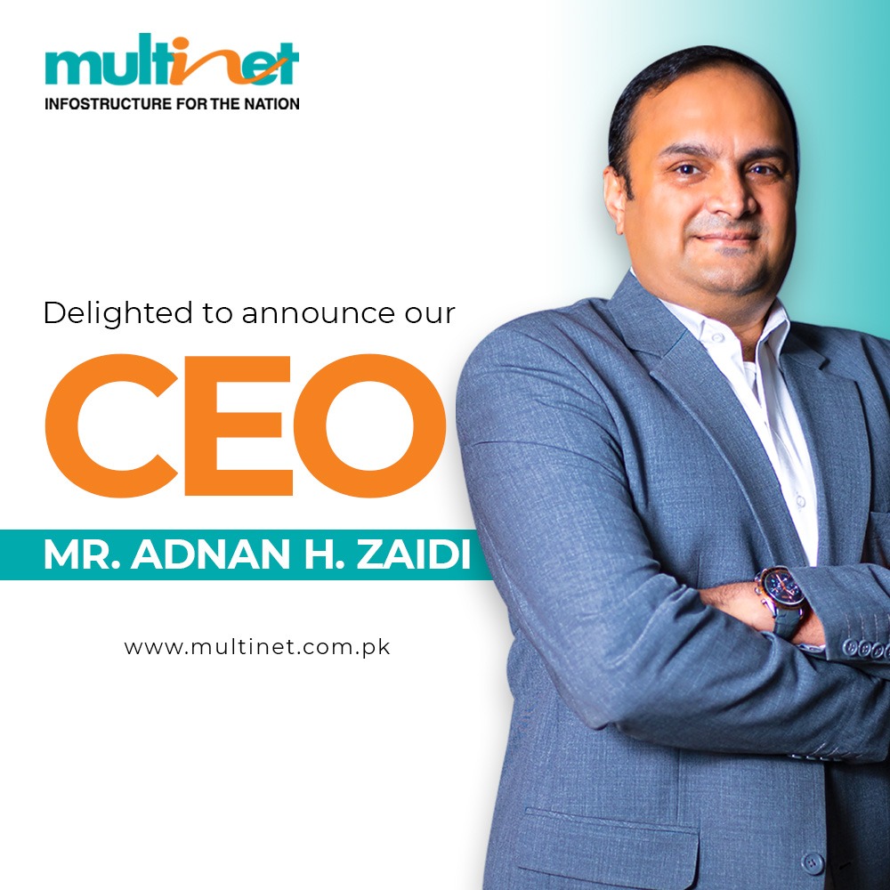 OfficialMPPL's tweet photo. We are thrilled to announce a momentous milestone in our company's history. Please join us in extending the warmest congratulations to Mr. Adnan H. Zaidi on his new role as the CEO of #MultinetPakistan.
#TeamMultinet #InfostructureForTheNation https://t.co/8yCTDlh0sN