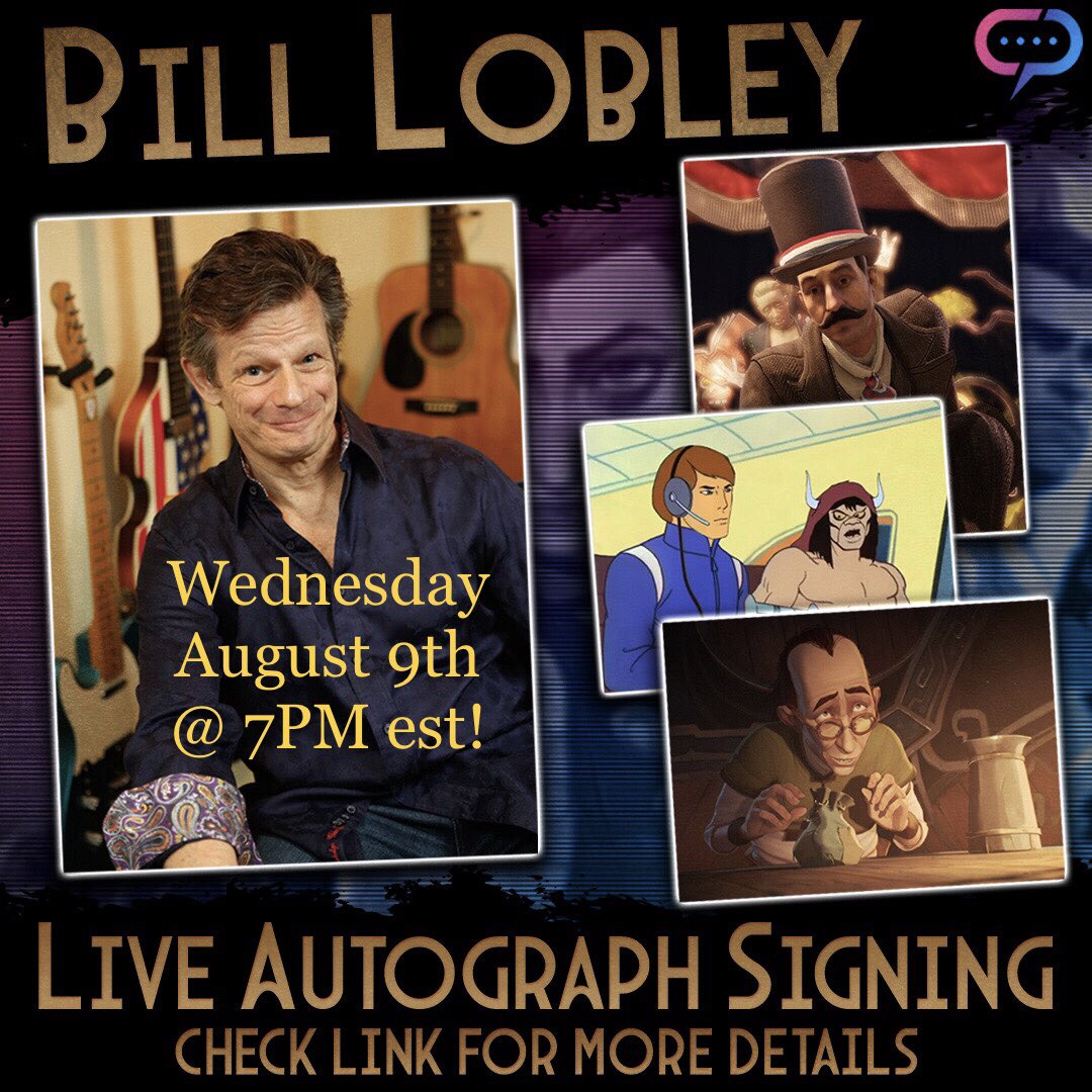 billlobley's tweet photo. BY SEMI POPULAR DEMAND…. I’ll be on IG Chatting, Sharing & Signing Pics on WEDNESDAY 8/9 at 7PM EST/4 PST, Check Linktree in bio to reserve your prints on Streamily! More details to come! #streamily #vo #anime #sealab #bioshock #arcane #mazingerzinfinity https://t.co/HLldt0GjL9