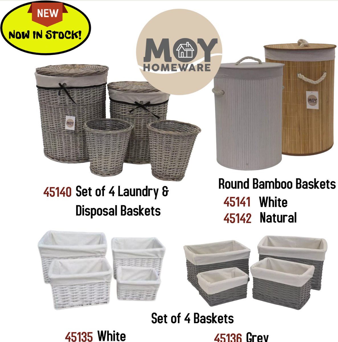 josephmurphyltd's tweet image. NEW now in Stock - Moy Homeware Laundry and Storage Baskets  💥👏The warehouse have been busy this week with inbound and outbound deliveries of our new Moy Homeware Baskets😎
#laundry #storagebasket #storagesolutions