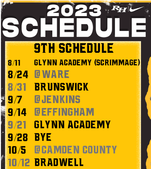 2023 Sub-Varsity Schedules

#BTH | #STS