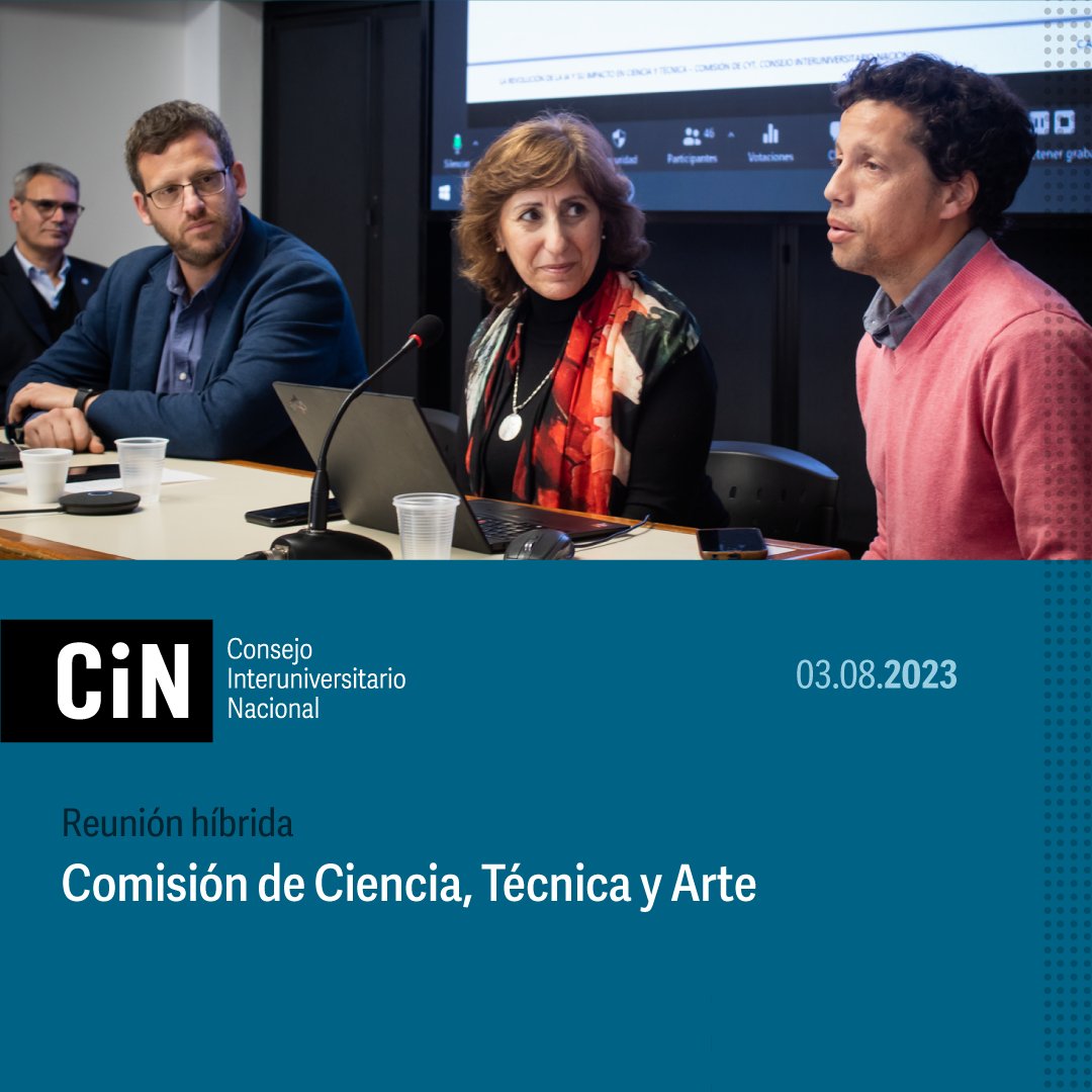 Elsa Estévez y Axel Soto brindaron una charla sobre "La revolución de la IA y su impacto en ciencia y técnica", Carolina Mera ofreció una presentación sobre Raíces Federal y la asesora Graciela Vázquez informó sobre las Becas EVC-CIN.