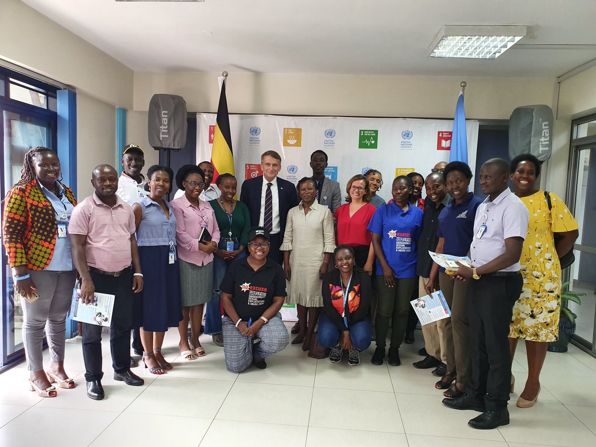UNinUganda's tweet photo. Pictorial: Mr. Christian Saunders, the United Nations Under Secretary General (USG) and Special Coordinator for Sexual Exploitation and Abuse meeting with the Prevention of Sexual Exploitation and Abuse Network in Uganda. @UN_OSCSEA https://t.co/LLGQT05spn