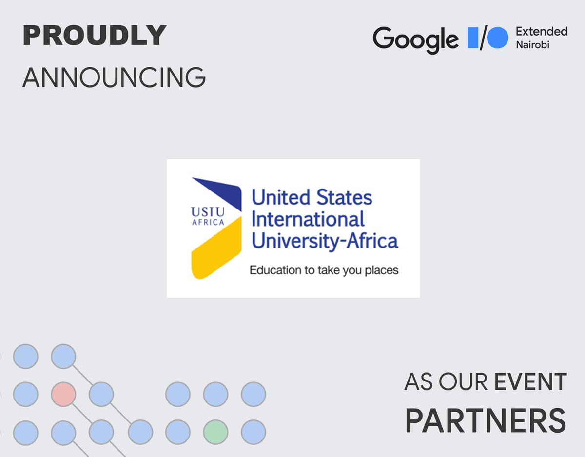 GDG Nairobi #DevFestNairobi #DevFest2024 (@gdg_nairobi) on Twitter photo ✨ We are thrilled to announce <a href="/ExperienceUSIU/">USIU-Africa</a> as our official host for #IOExtendedNairobi ! 😎
As a premier 👌university offering dual accredited world-class & market driven degree programs <a href="/ExperienceUSIU/">USIU-Africa</a> is sure to make #IOExtended an unforgettable experience🌟
#GDGNairobi ✨ We are thrilled to announce <a href="/ExperienceUSIU/">USIU-Africa</a> as our official host for #IOExtendedNairobi ! 😎
As a premier 👌university offering dual accredited world-class & market driven degree programs <a href="/ExperienceUSIU/">USIU-Africa</a> is sure to make #IOExtended an unforgettable experience🌟
#GDGNairobi
