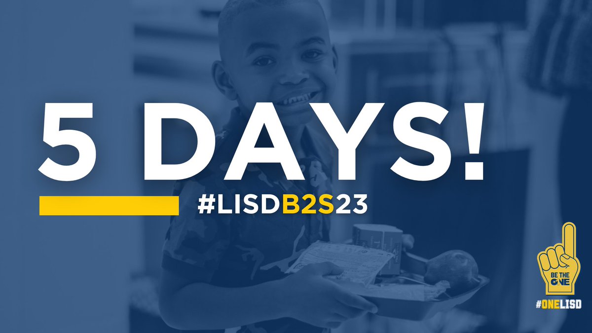 LewisvilleISD's tweet image. We&apos;re only 5 days away from the first day of school! View menus, review your student(s) meal account, find out if you’re eligible for the Free &amp;amp; Reduced Program, and see what else @LISDNutrition is cooking up this year at LISD.net/Nutrition! #OneLISD #LISDb2s23