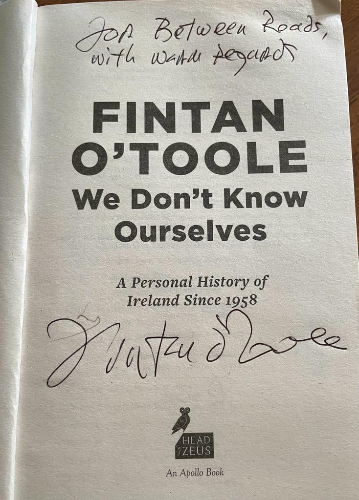 Thanks for the wishes <a href="/fotoole/">Fintan O'Toole</a> 
We Don't Know Ourselves kept us company in the studio during the recording sessions for our recent single open.spotify.com/track/4C8XgcId…

Between//Roads #wedontknowourselves