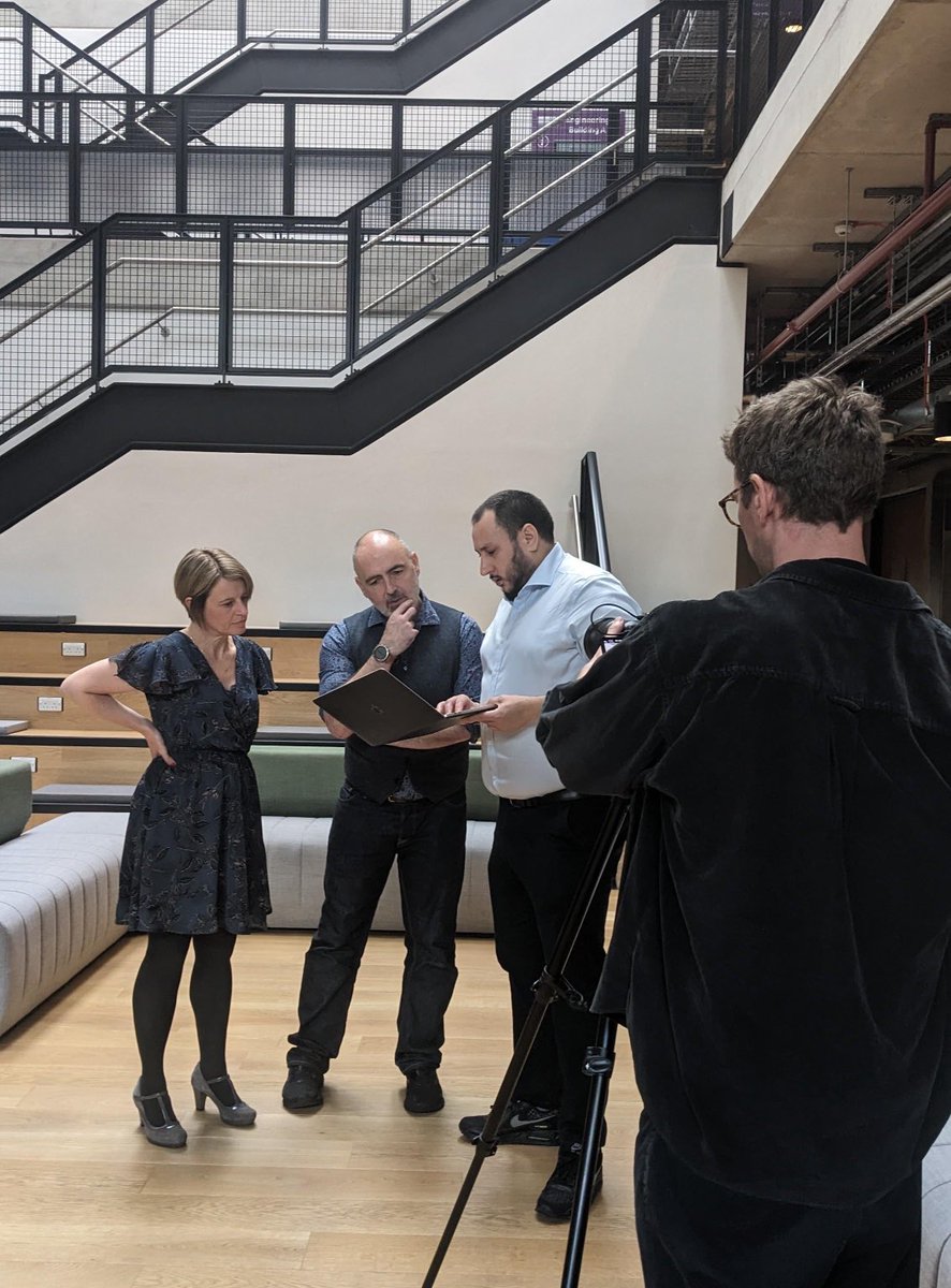 Ang Davies (@angdavies14) on Twitter photo <a href="/OfficialUoM/">The University of Manchester</a> filming for our new digital skills bootcamp partnership with <a href="/HypDev/">HyperionDev</a> and <a href="/srp/">Steve Pettifer</a> <a href="/OfficialUoM/">The University of Manchester</a> filming for our new digital skills bootcamp partnership with <a href="/HypDev/">HyperionDev</a> and <a href="/srp/">Steve Pettifer</a>