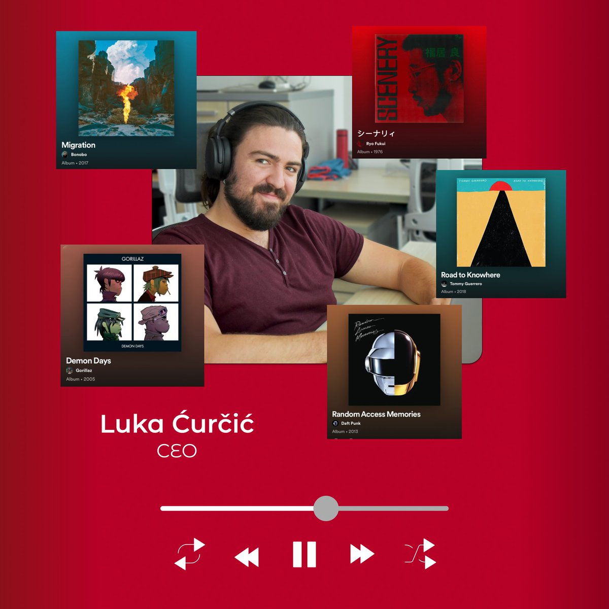 ItMarble's tweet photo. Ever wondered  what's playing in your colleagues' earbuds? 🎵 
We asked around the office and here are some musical choices that our Marbles listen to while working! 💻 https://t.co/q8gHAWwtrE