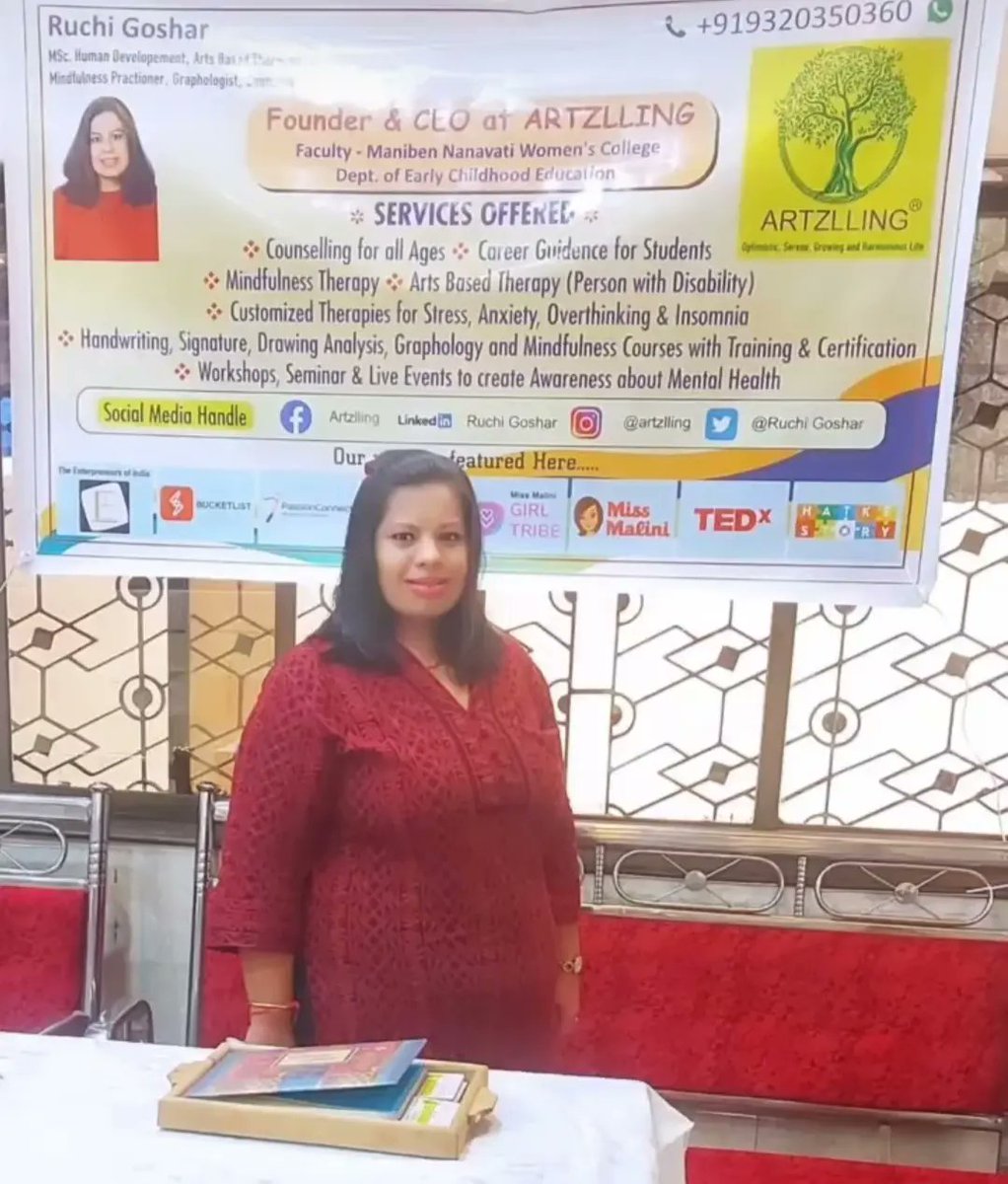 RuchiGoshar's tweet photo. Had an amazing experience and opportunity at Krishna Samarpan Seva Sanghathan for conducting personal counselling sessions 

PS - Pics of the clients have been taken by asking their permission. 

#personalcounselling #liveevent #ruchigoshar #artzlling #artsbasedtherapy #therapy https://t.co/N2RxZOpbfd