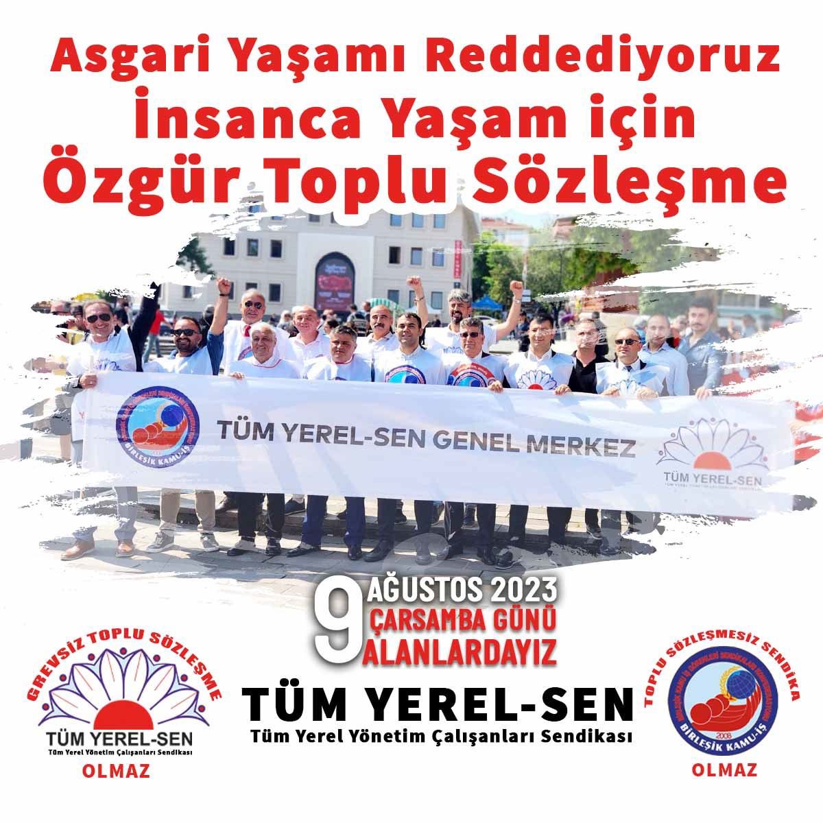 Asgari Yaşamı Reddediyoruz. İnsanca Yaşam için Özgür Toplu Sözleşme

9 Ağustos 2023 Çarsamba Günü Alanlardayız. 

#tümyerelsen #birleşikkamuiş