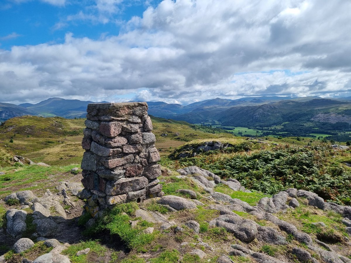 penny_short's tweet photo. Chose the higher route over Muncaster Fell and were rewarded with fabulous views. Nice steady path down and have settled beside the river at Forge Bridge for some lunch. What a glorious day so far ๐ #HadriansHighway https://t.co/GniG9zQHPo