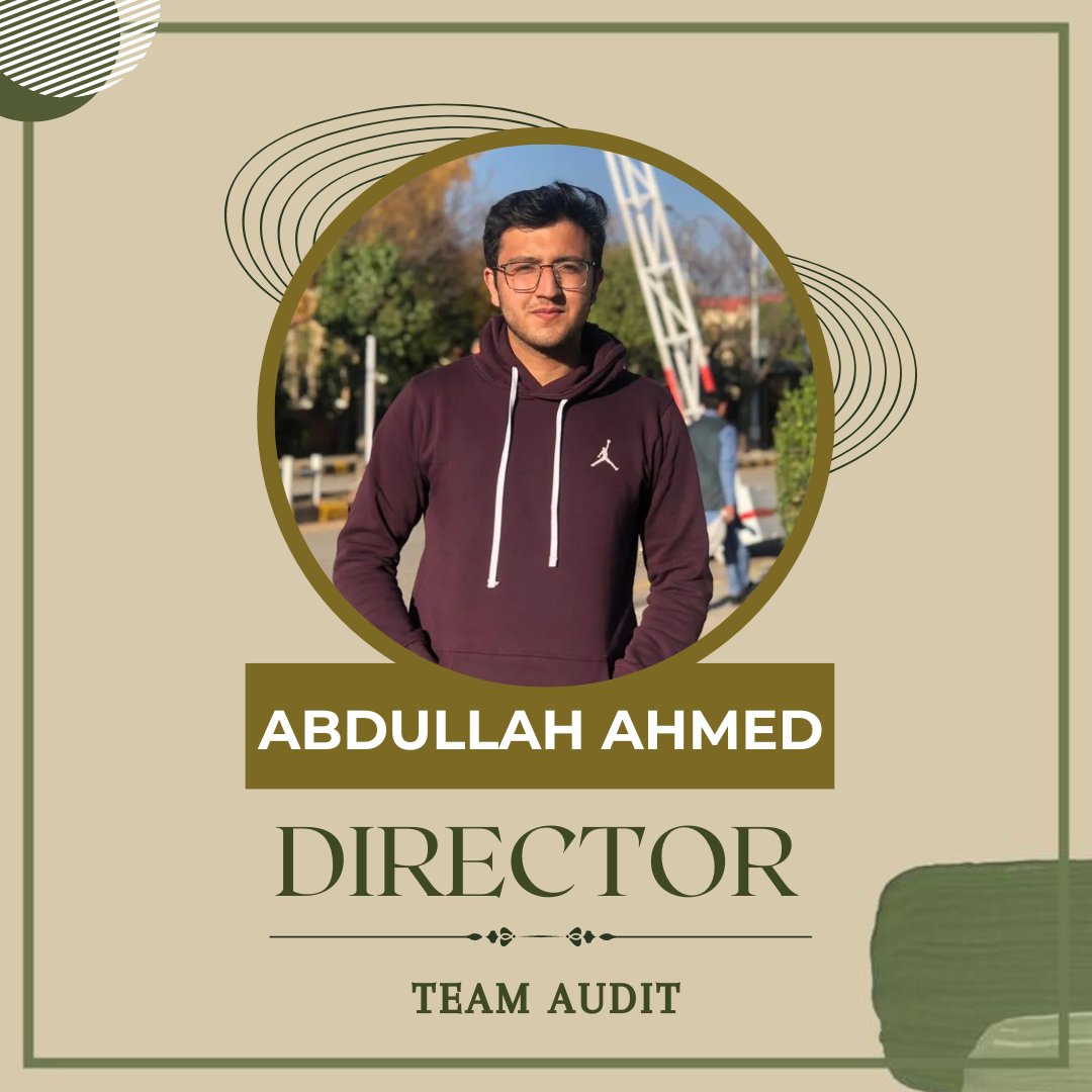 ndu_csc's tweet photo. Introducing our Guardians of Transparency!”
Our very own Team Audit;
Directed By: Abdullah Ahmed
Team Members:
1) Izzah Amjad
2) Hamza Khattak
#communityservice #CommunityEngagement
#teamaudit #audit #teamwork #fundraising #fundraiser https://t.co/aiwf27hm0X