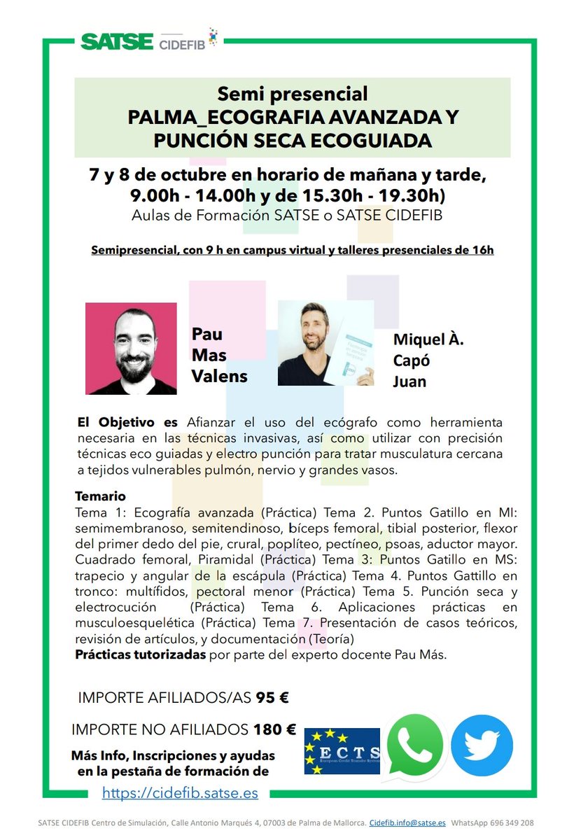 cidefib's tweet photo. Si lo que quieres es una formación más avanzada lanzamos Ecografía y punción seca ecoguiada.

Inscríbete 👉 https://t.co/0tfEFMeakp https://t.co/mS38Z7ZQYL