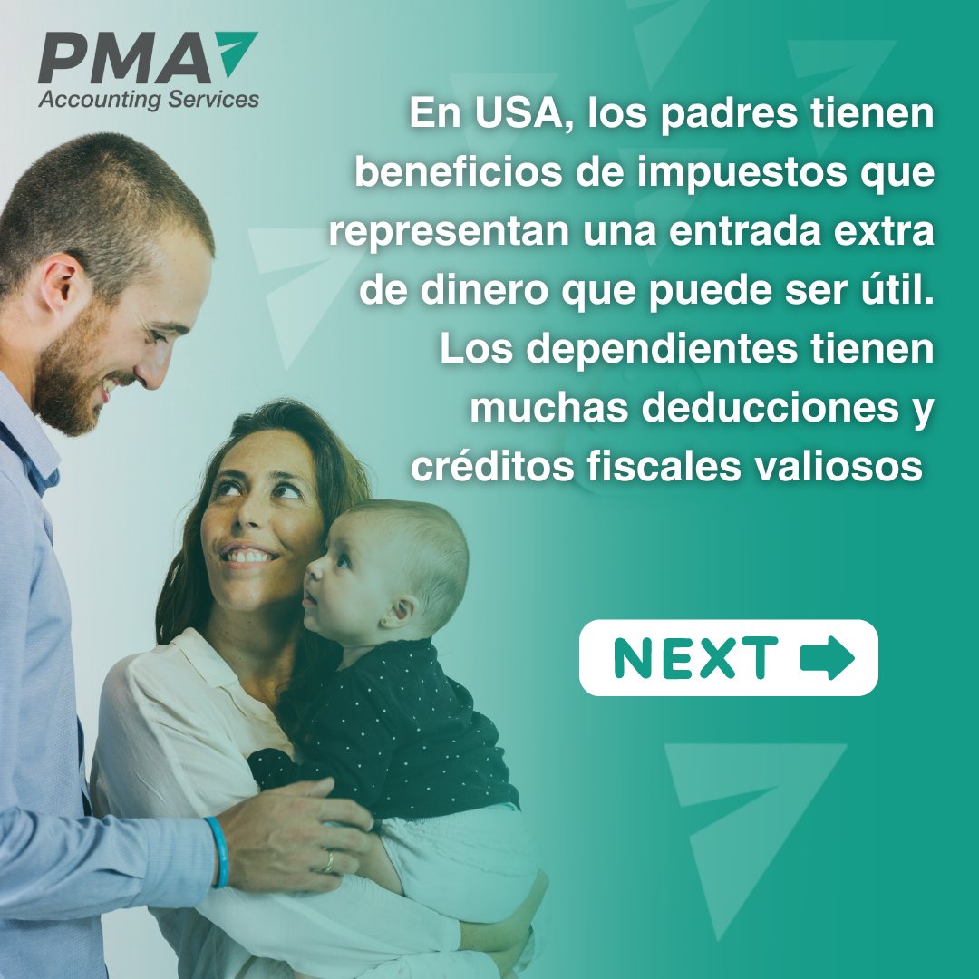 PmaAccounting's tweet photo. Un nuevo miembro de la familia en Estados Unidos trae consigo bendiciones y también algunas consideraciones fiscales☺️

 ¡Acá te dejamos algunos consejos de impuestos a considerar para nuevos padres!
.
.
.
#tax #USA #Accounting https://t.co/QKyXHAvMj2