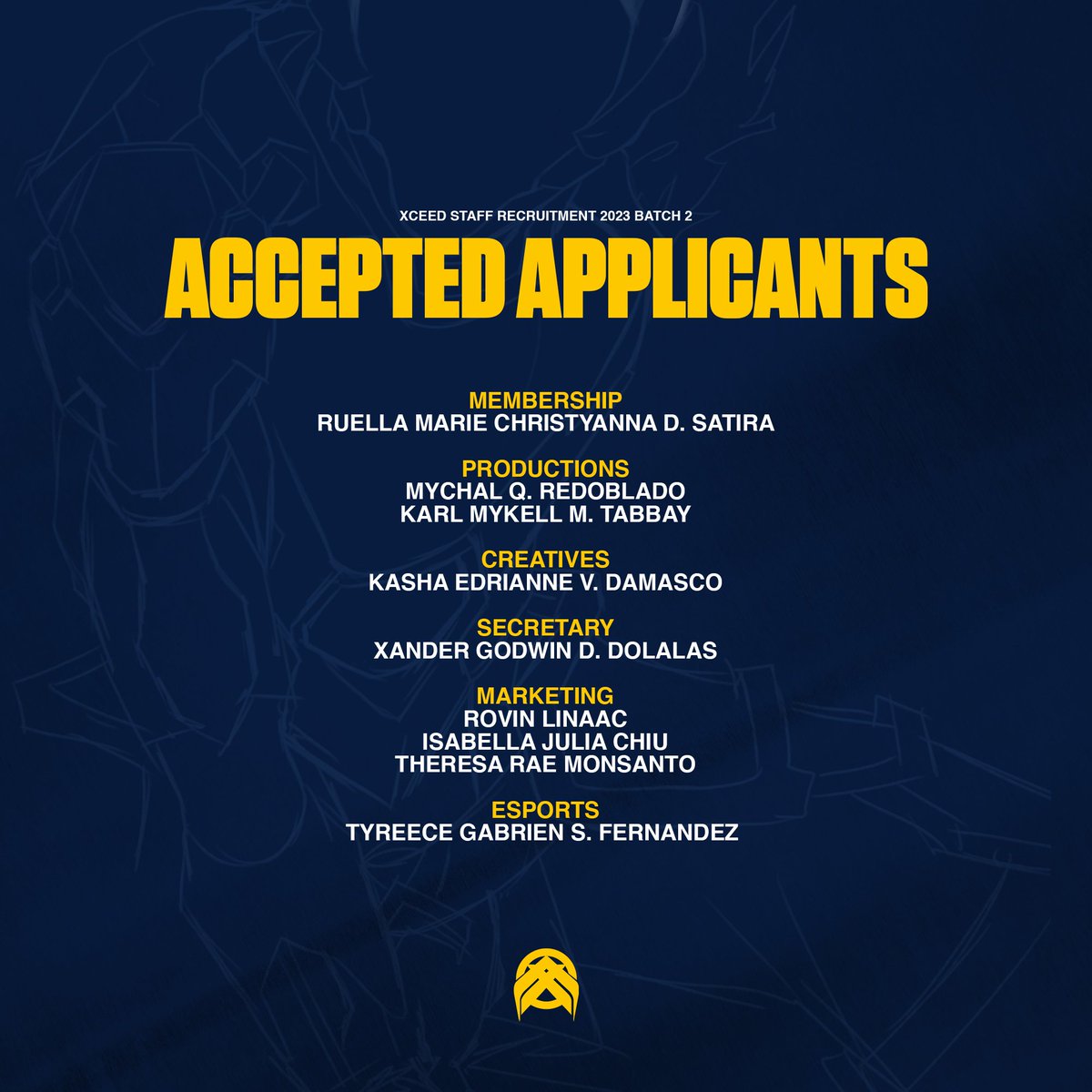 xuxceed's tweet image. Congratulations, and welcome home, student-gamers - for you have reached Stage 3: EXODIA.  

Applications are still ongoing - and to those who applied, remember to check your e-mails and message requests!  #EXPlus #XavierAteneo #XCEED