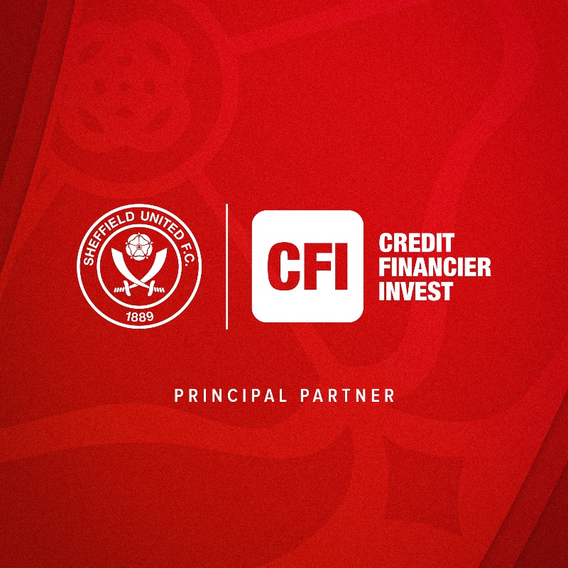 SheffieldUnited's tweet photo. CFI Financial Group and Sheffield United are delighted to announce a significant commercial partnership for the upcoming Premier League 23/24 season.

CFI, has agreed to an initial one-year term with the Blades to become the club's front-of-shirt sponsor.

#SUFC 🔴