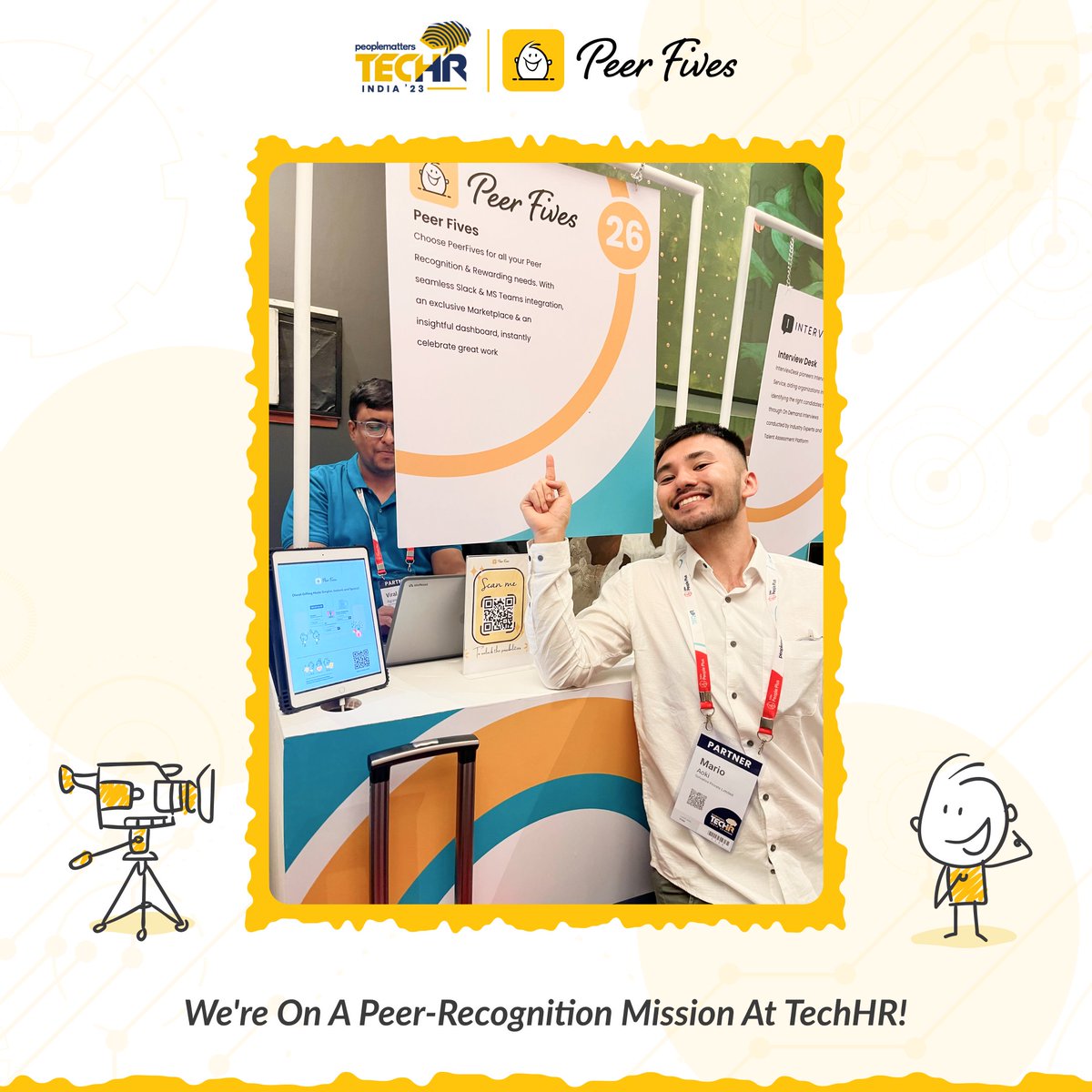 Look who's stealing the show at TechHR! Team PeerFives, turning heads and transforming peer recognition like never before!

Visit Now: PeerFives.com

#TechHRin #TechHR2023 #peoplematters #HRtech #FutureOfTech #FutureofWork #HR #Peerfives