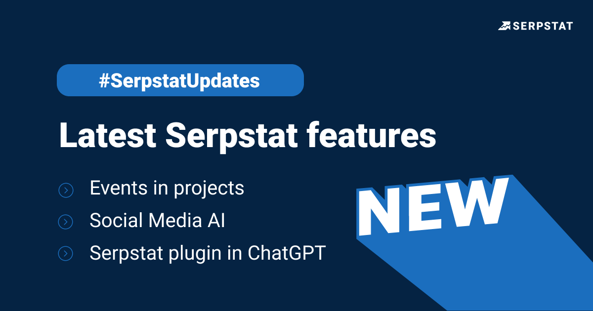 serpstat's tweet photo. 📣 We're excited to introduce a range of powerful updates to Serpstat designed to supercharge your SEO efforts. 👇

#seo #seotools #aitools #serpstat https://t.co/y9nZv0Z8Wh