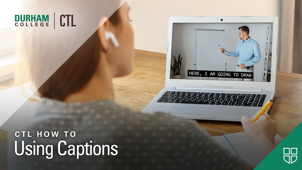 TheDCCTL's tweet photo. #InCaseYouMissedIt: Keeping accessibility in mind is important when delivering and creating content, including considering captions! We show you how in this #CTLHowTo: https://t.co/ZyceBYgj5V #LeadingTheWay https://t.co/PonXkv3vzE